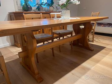 Tavolo in olmo massello