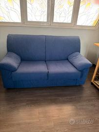 Divano letto 2 posti con rete a doghe