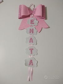 Fiocco nascita in gomma eva