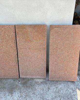 Piastre in ghiaino lavato colore rosa 80cmx40cm