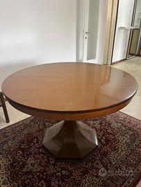 Tavolo da paranzo rotondo allungabile