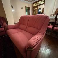 Divanetto malva stile barocco veneziano