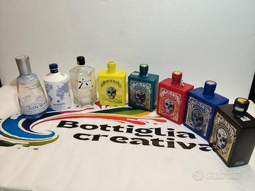 lotto gin  mix di 8 BOTTIGLIE vuote come da foto 