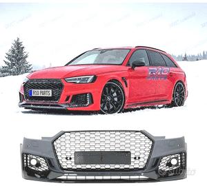 PARAURTI ANTERIORE AUDI A4 B9 15-19 LOOK RS4 PDC N