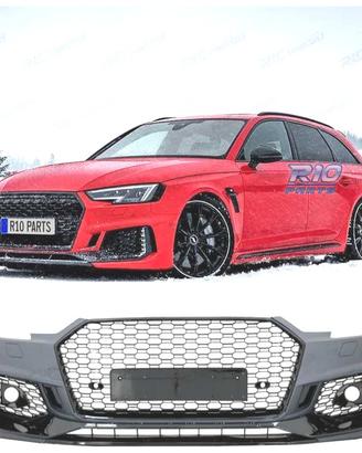 PARAURTI ANTERIORE AUDI A4 B9 15-19 LOOK RS4 PDC N