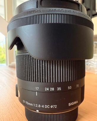 Obiettivo Sigma 17-70 F2.8-4 DC