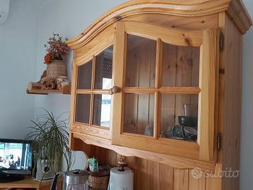 vetrina in legno massello