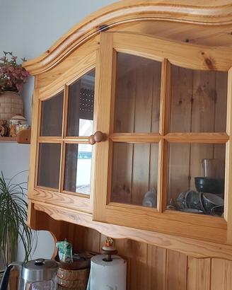vetrina in legno massello
