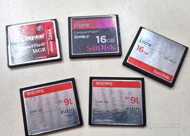 SCHEDE DI MEMORIA CF DA 16 GB