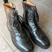 ZION Scarpa alta Uomo nera brogue 43 anfibio