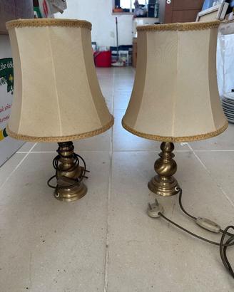 Coppia Lampade bajour Vintage