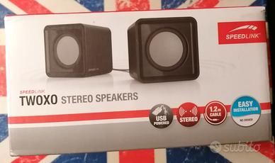 COPPIA SPEAKER STEREO PER PC SPEEDLINK TWOXO 2.0