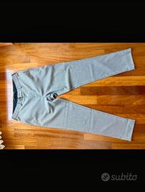 Pantaloni eleganti uomo micro pied de poule grigi 