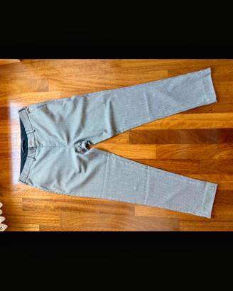 Pantaloni eleganti uomo micro pied de poule grigi 