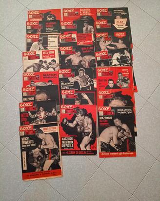 22 riviste La Boxe nel Mondo 1963 quasi completa 
