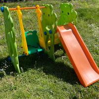 Altalena e scivolo per esterno bambini