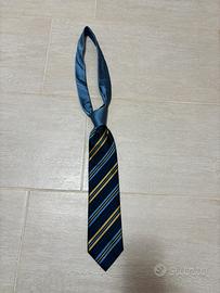 Cravatta Sartoria Italiana 100% Seta Blu Navy