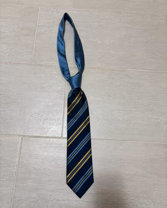 Cravatta Sartoria Italiana 100% Seta Blu Navy