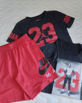 Jordan/Nike t-shirt canotta e short 