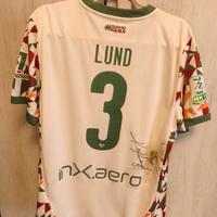 maglia Palermo calcio Lund indossata non lavata