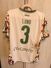 maglia Palermo calcio Lund indossata non lavata