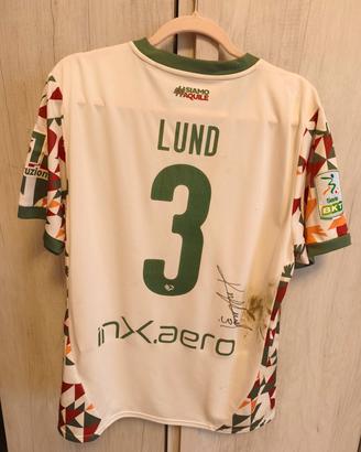 maglia Palermo calcio Lund indossata non lavata