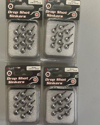 Piombi Drop Shot 5,2 g (3/16 oz) – Confezione da 1