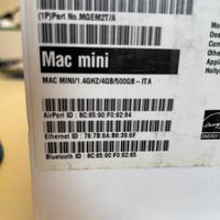 Apple Mac Mini 1.4 GHZ / 4 GB / 500 GB - ITA