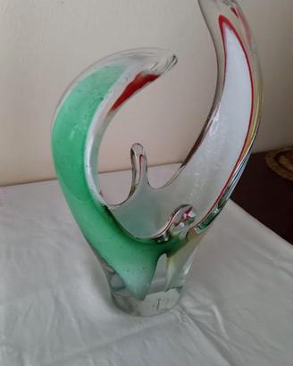 Vaso in Vetro di Murano Multicolore