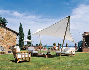 Vela Unopiù da giardino con pali