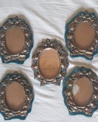 5 cornici antiche da collezione