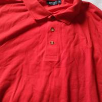 Polo piquet puro cotone Hanes m/m tg 3XL col rosso
