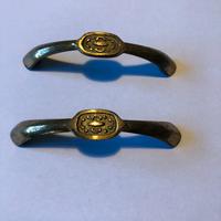 Maniglie ottone per comodino antico