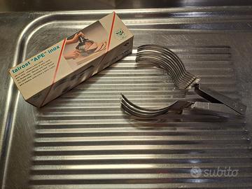 Pinza inox per affettare arrosti salumi