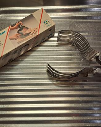 Pinza inox per affettare arrosti salumi