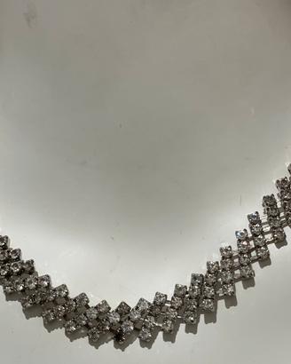 Collana vintage con cristalli