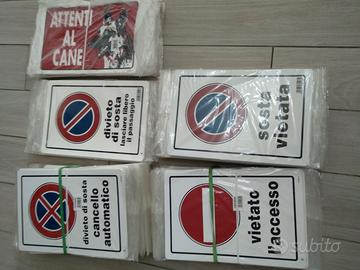 20 pz. cartelli segnaletici a scelta