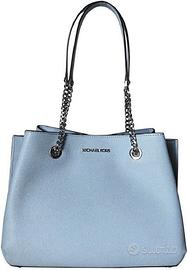 Borsa grigia Michael Kors Teagen  originale  pelle