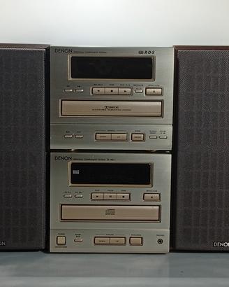 Impianto stereo hi-fi Denon radio cassetta CD 