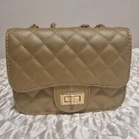 borsa a mano color tortora (nuova)