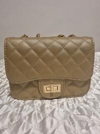 borsa a mano color tortora (nuova)