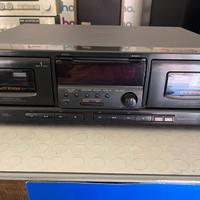 Piastra cassette doppia Aiwa Ad -WX727 + telecomdo