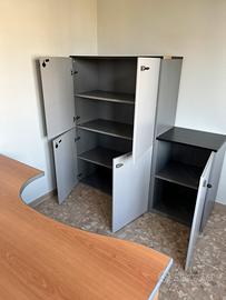 Armadio basso per ufficio, 6 ante
