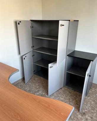Armadio basso per ufficio, 6 ante