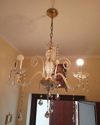 3 luci  - Lampadario in vetro di murano