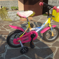 Bicicletta da bambina LERI 12" con rotelle e caval