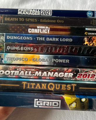 Giochi PC in DVD (8 pezzi)