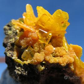 WULFENITE GIALLA PERFETTA su MATRICE Arizona