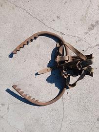 Antica coppia di ramponi per salire su pali