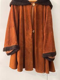 Mantella Vera Pelle Comosciata Vintage Anni 70
